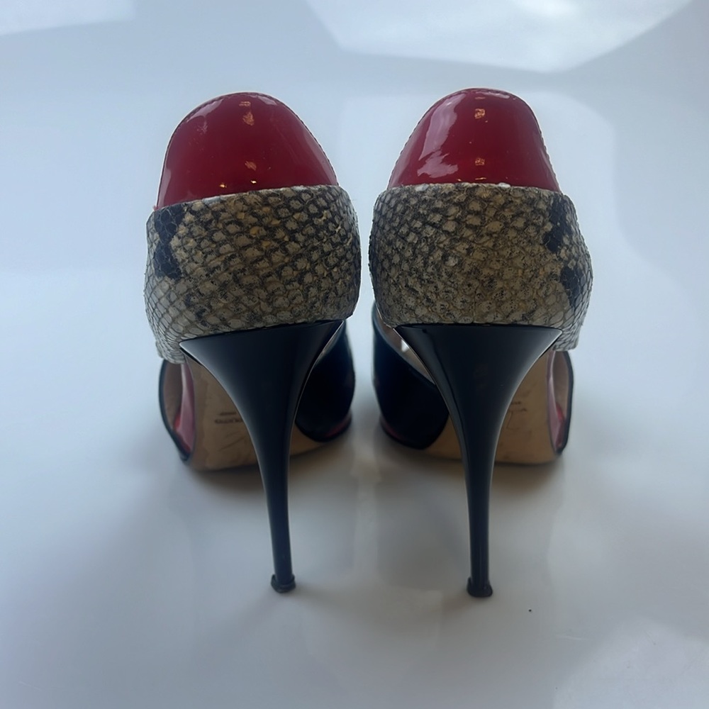 Giuseppe Zanotti Multicolor Python Embossed Paten… - image 8